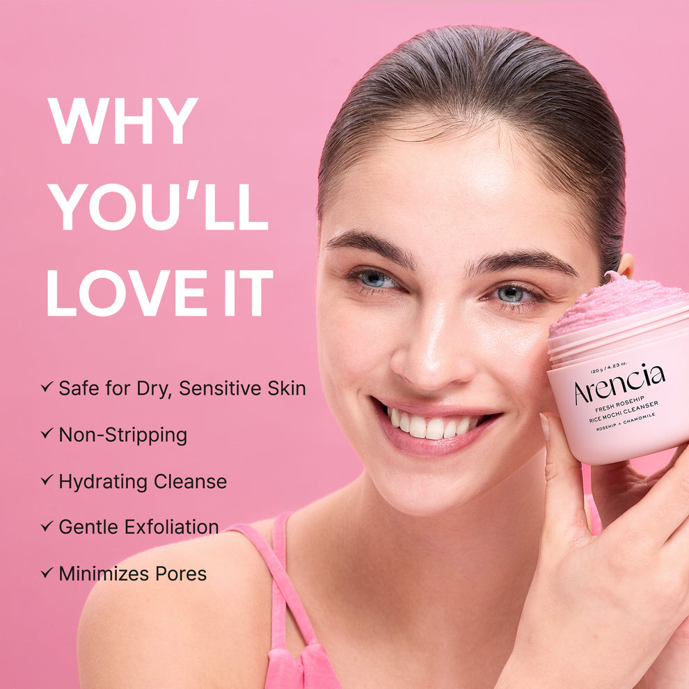 Arencia Fresh Roseship Rice Moshi Cleanser