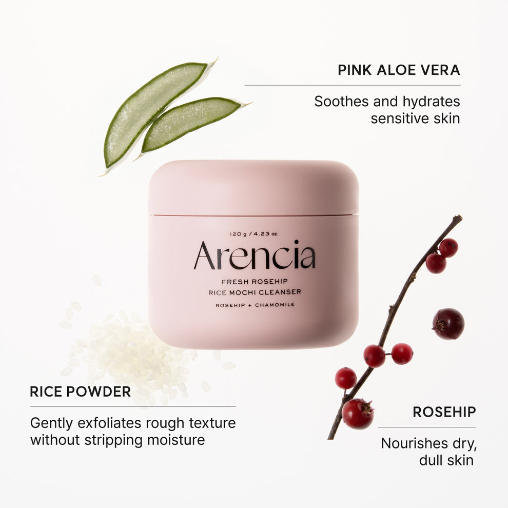 Arencia Fresh Roseship Rice Moshi Cleanser
