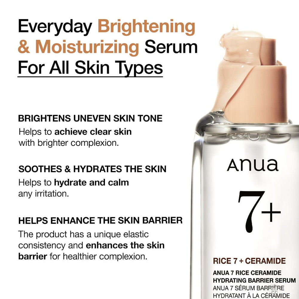 Anua  Rice 7+ Ceramide Hydrating Barrier Serum