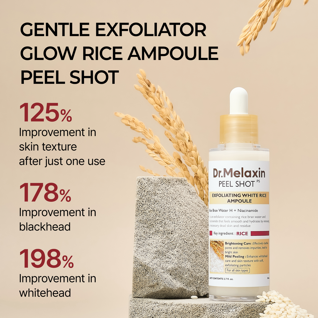 Dr Melaxin Exfoliating White Rice Ampoule