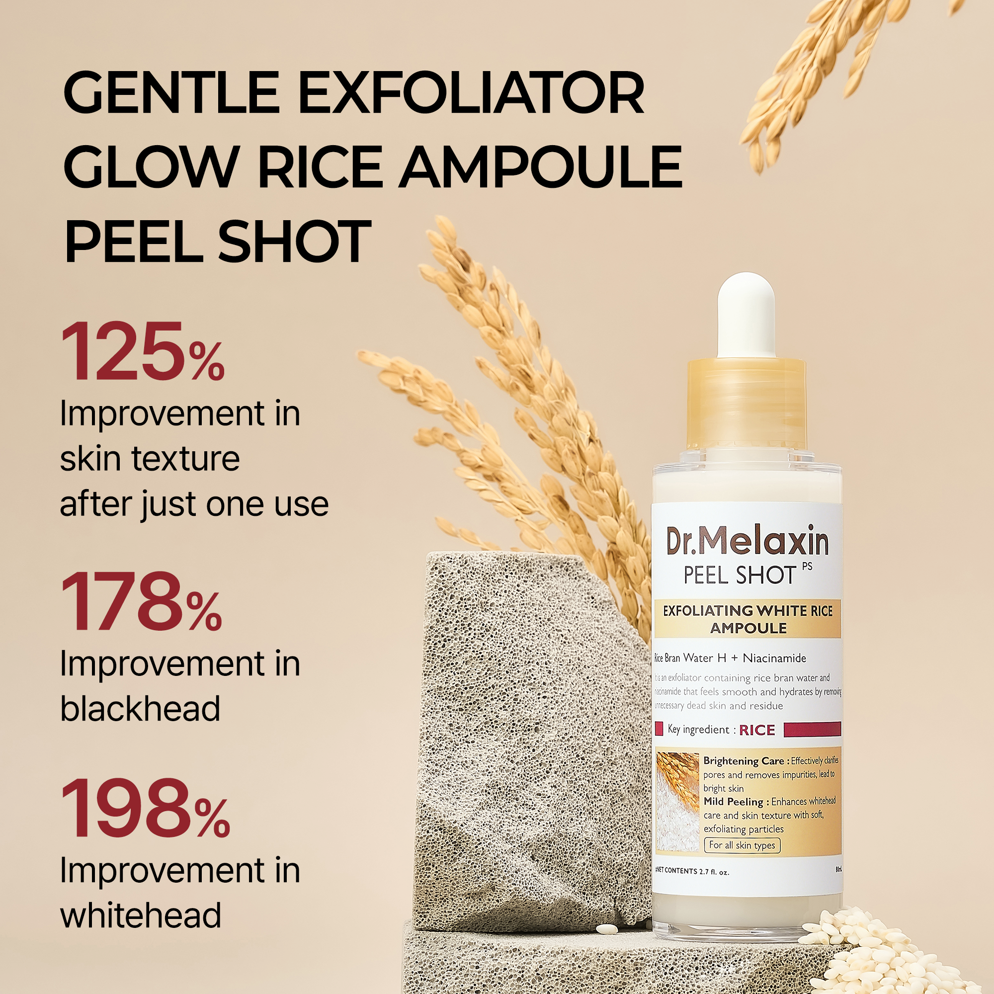 Dr Melaxin Exfoliating White Rice Ampoule