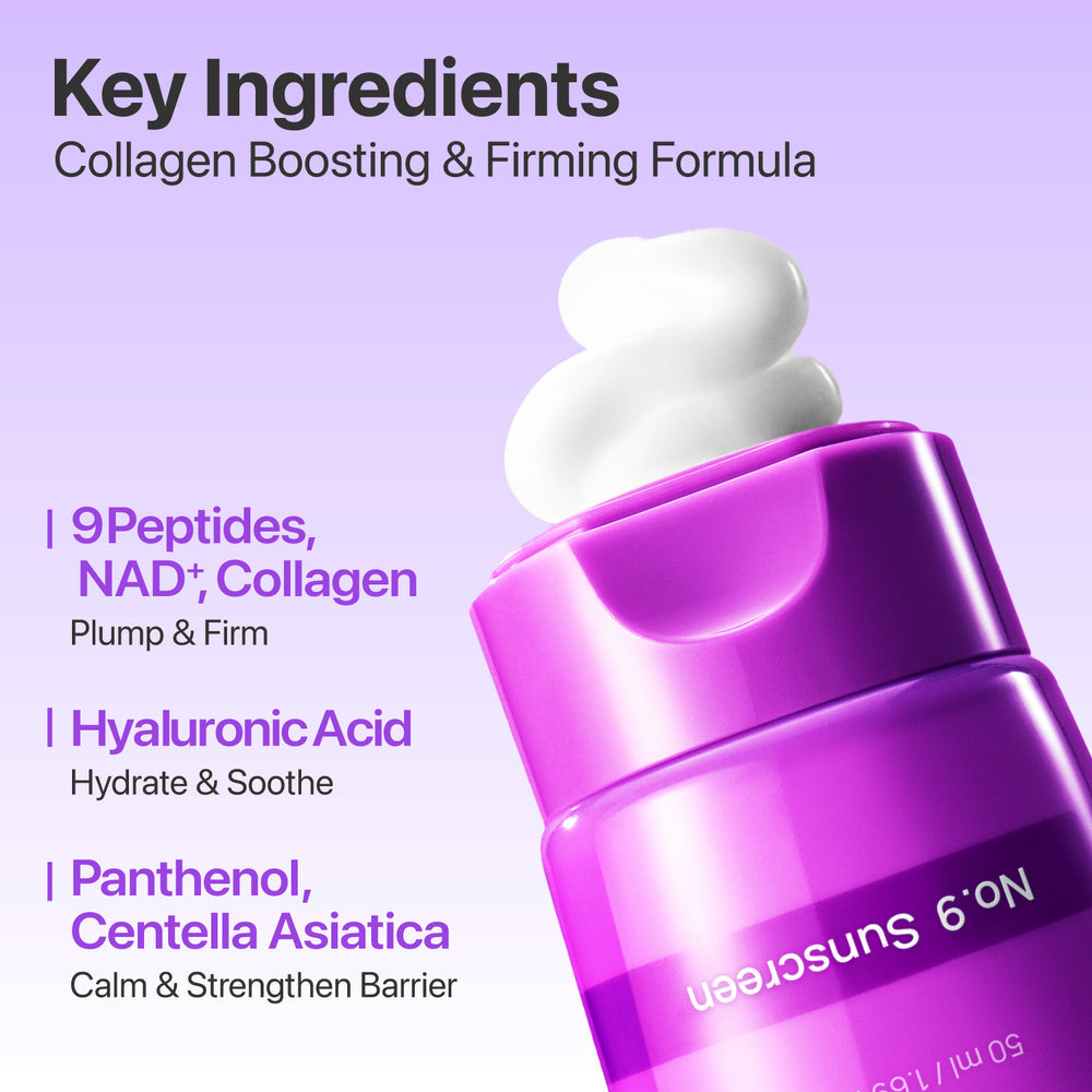 Numbuzin 9+ Nad+ 9 Peptides Sunscreen