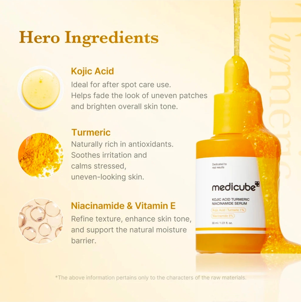 Medicube Kojic Acid Turmeric Niacinamide Serum