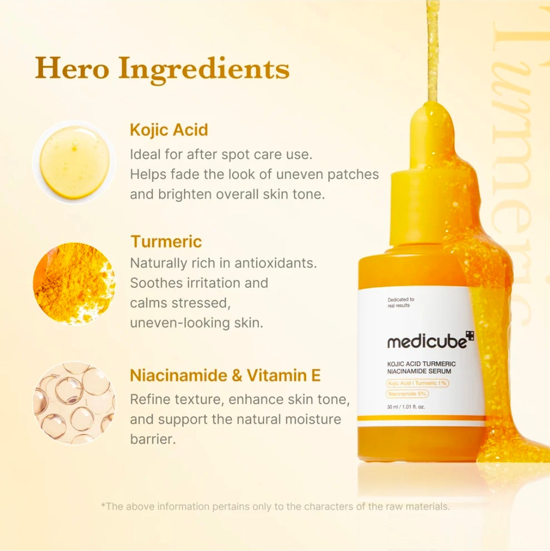 Medicube Kojic Acid Turmeric Niacinamide Serum