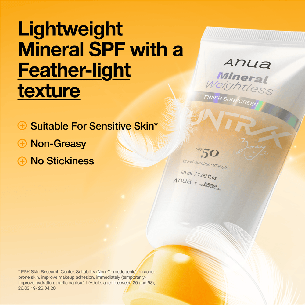Anua Mineral Weightless Sunscreen Spf50+