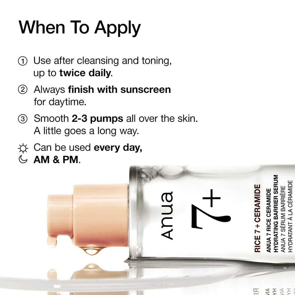 Anua  Rice 7+ Ceramide Hydrating Barrier Serum