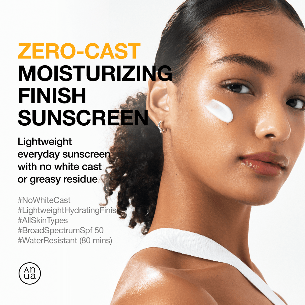 Anua Zero-Cast Moisturising Sunscreen Spf50+