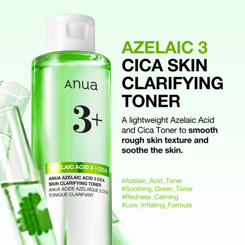 Anua Azelaic 3 Cica Skin Clarifying Toner