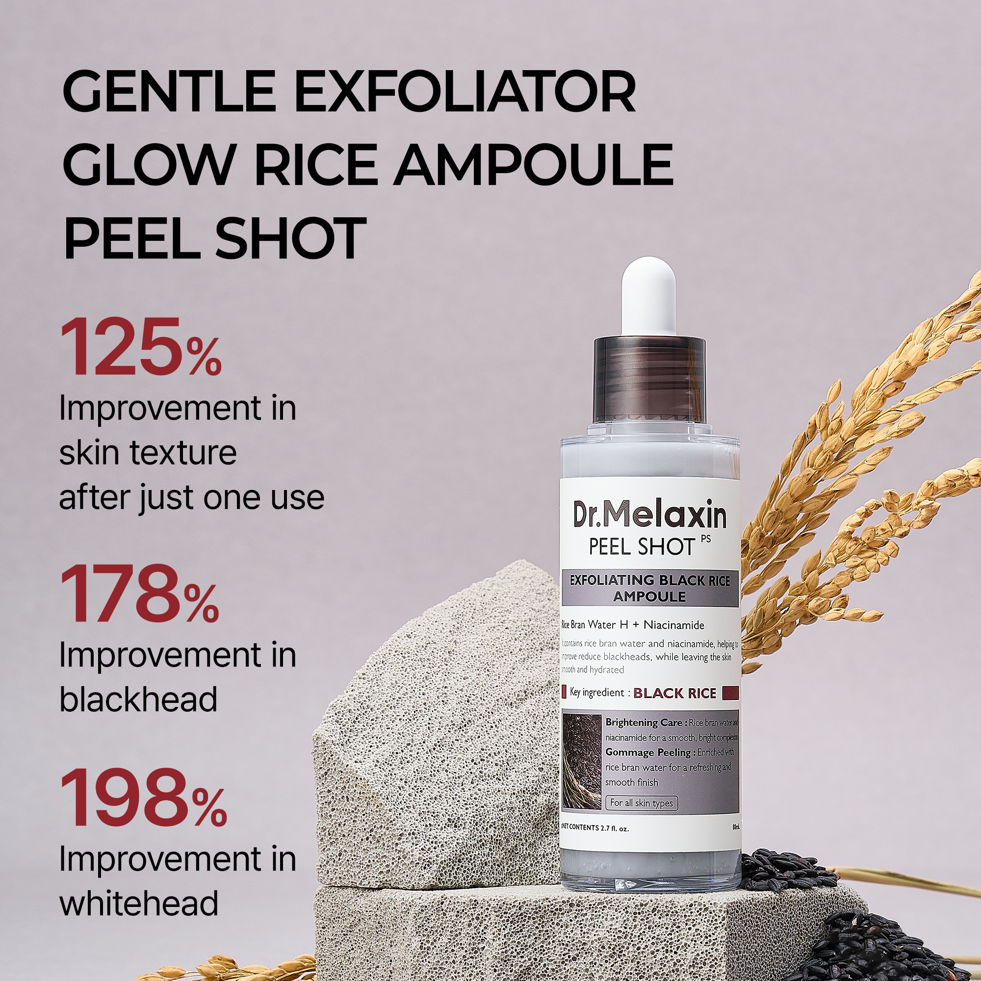 Dr Melaxin Exfoliating Black Rice Ampoule