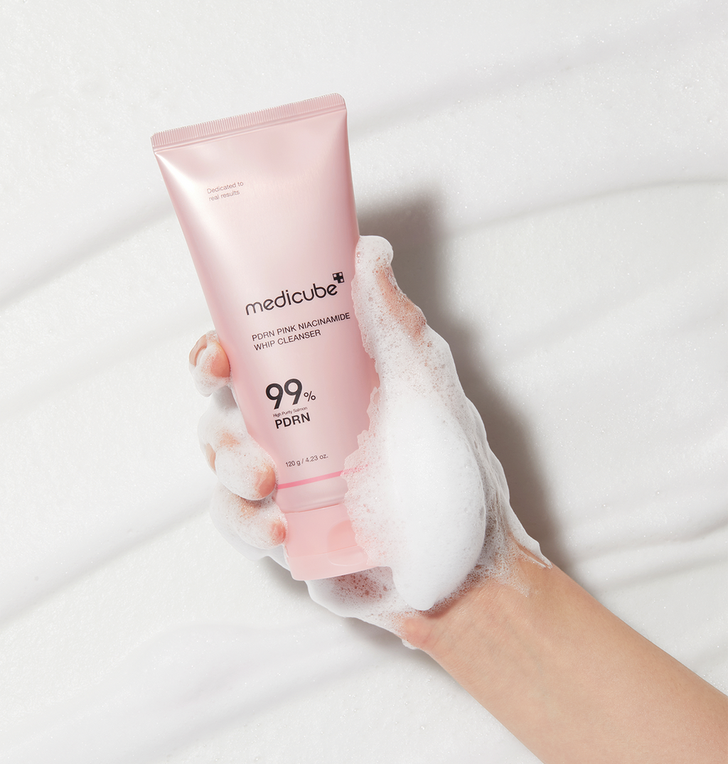 Medicube PDRN Pink Niacinamide Whip Cleanser 99%